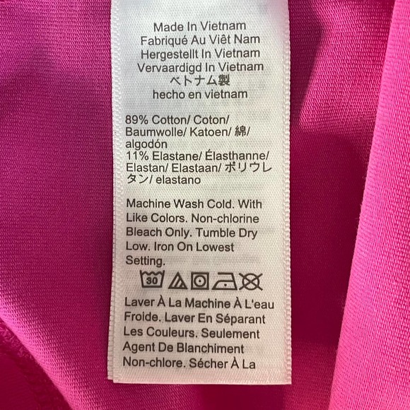 J Crew Pink Cotton Stretch Cropped Everyday Leggings Pants NEW XS - Picture 4 of 5